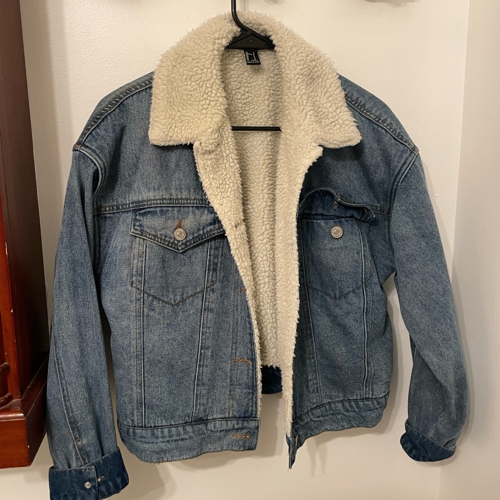 Forever 21 Shearling Denim Jacket